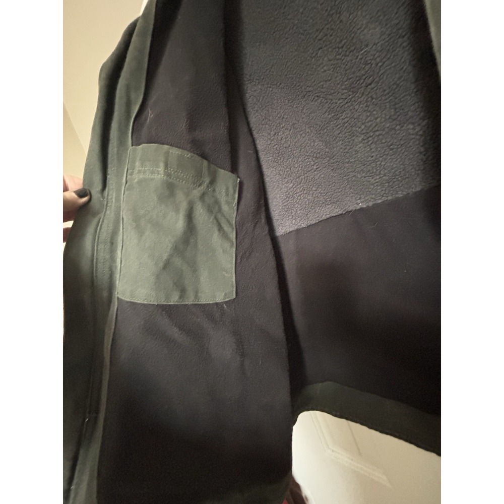 Carhartt Green Jacket Sherpa Lined RN 14806 Zips 5 Pockets Pre-owned Banded Slvs - Picture 4 of 7